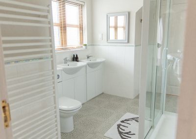 Jack and Jill bathroom on top floor
